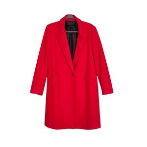 ZARA basic Outerwear wool mix coat in Red
Size XL